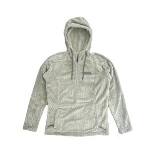 Columbia Half Zip Ruby Lake Women's‎ XS Fleece Hoodie Light Green Cozy Layering